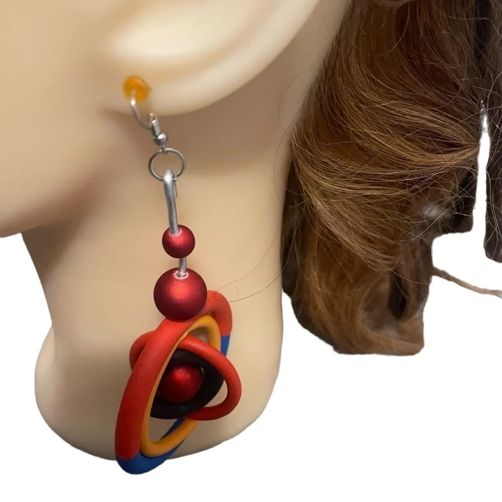 NWOT‎ Drop Rubber Earrings